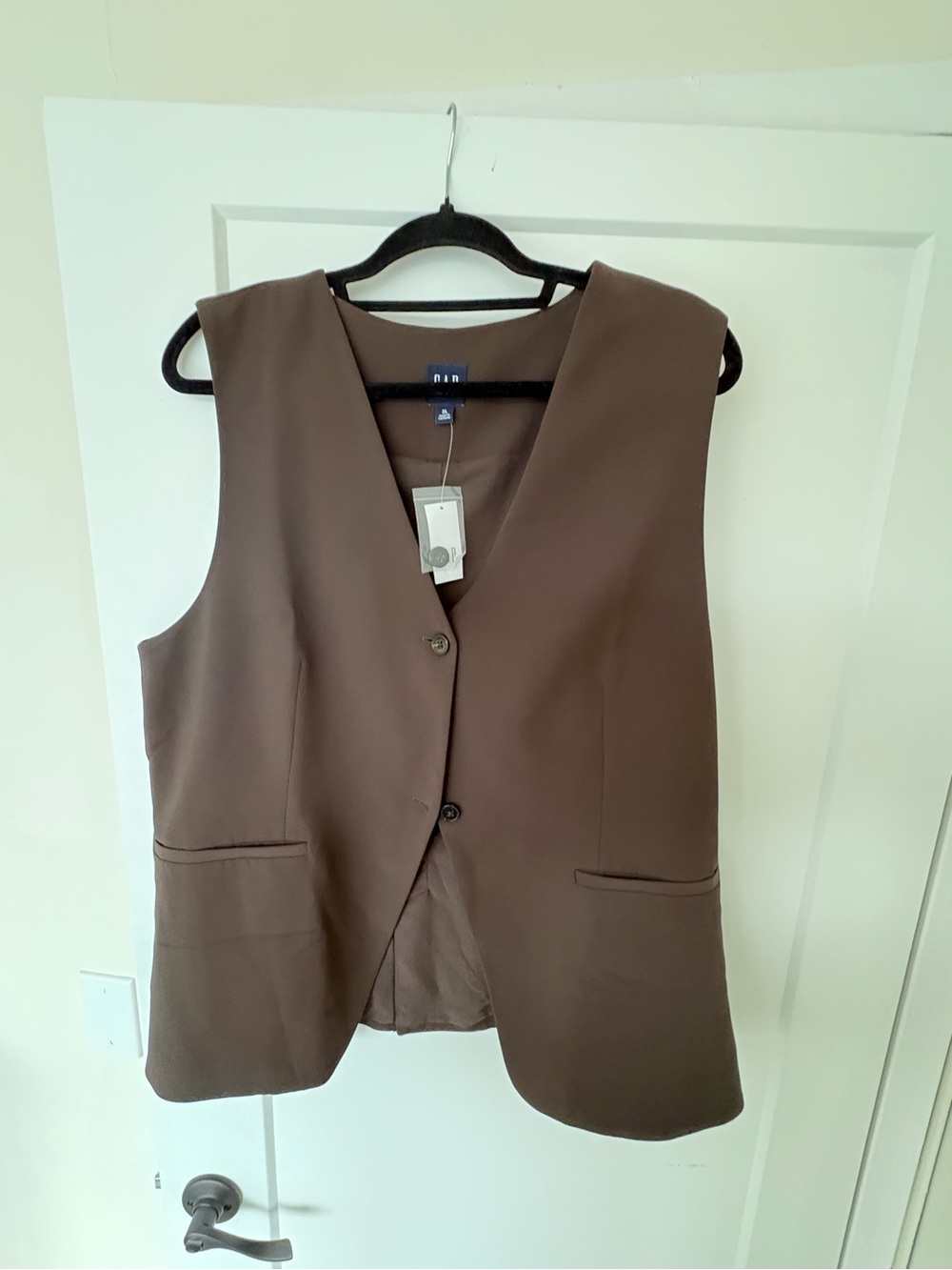 The Gap chocolate brown vest XL.